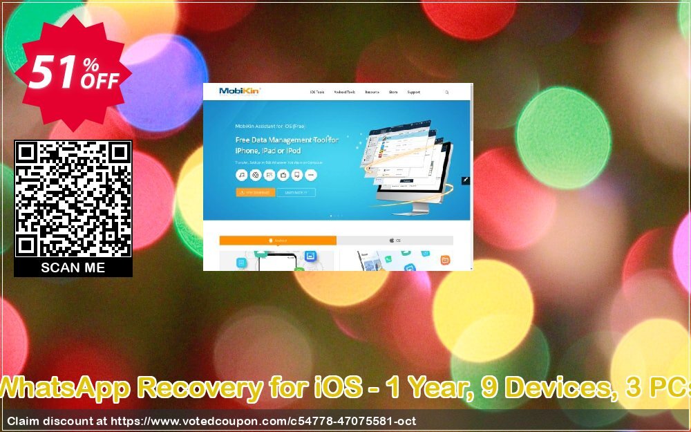 MobiKin WhatsApp Recovery for iOS - Yearly, 9 Devices, 3 PCs Plan Coupon Code Nov 2024, 51% OFF - VotedCoupon