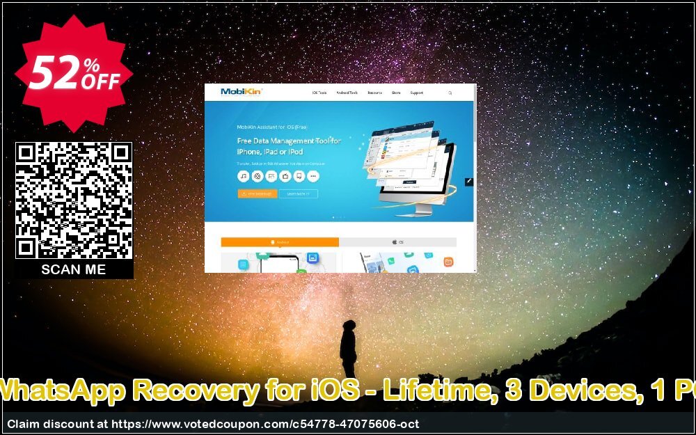 MobiKin WhatsApp Recovery for iOS - Lifetime Coupon, discount MobiKin WhatsApp Recovery for iOS - Lifetime, 3 Devices, 1 PC License Special discounts code 2024. Promotion: Special discounts code of MobiKin WhatsApp Recovery for iOS - Lifetime, 3 Devices, 1 PC License 2024