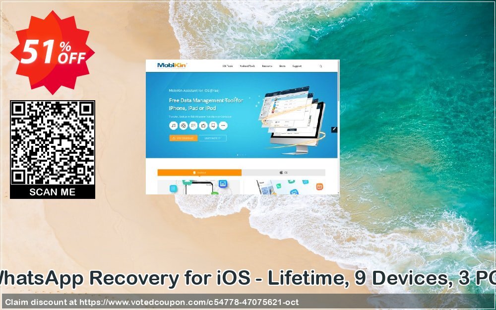 MobiKin WhatsApp Recovery for iOS - Lifetime, 9 Devices, 3 PCs Plan Coupon, discount MobiKin WhatsApp Recovery for iOS - Lifetime, 9 Devices, 3 PCs License Wondrous promotions code 2024. Promotion: Wondrous promotions code of MobiKin WhatsApp Recovery for iOS - Lifetime, 9 Devices, 3 PCs License 2024