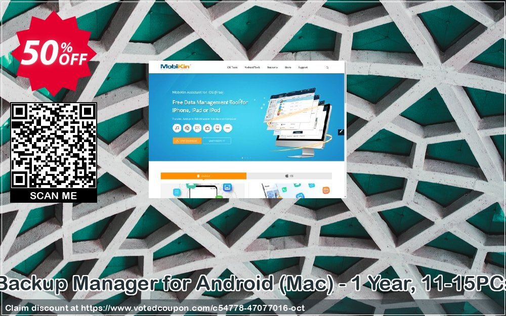 MobiKin Backup Manager for Android, MAC - Yearly, 11-15PCs Plan Coupon, discount MobiKin Backup Manager for Android (Mac) - 1 Year, 11-15PCs License Imposing deals code 2024. Promotion: Imposing deals code of MobiKin Backup Manager for Android (Mac) - 1 Year, 11-15PCs License 2024