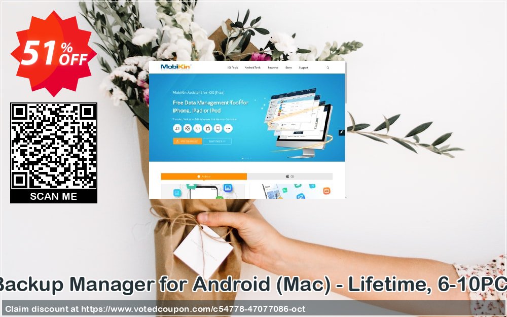 MobiKin Backup Manager for Android, MAC - Lifetime, 6-10PCs Plan Coupon, discount MobiKin Backup Manager for Android (Mac) - Lifetime, 6-10PCs License Stirring deals code 2024. Promotion: Stirring deals code of MobiKin Backup Manager for Android (Mac) - Lifetime, 6-10PCs License 2024