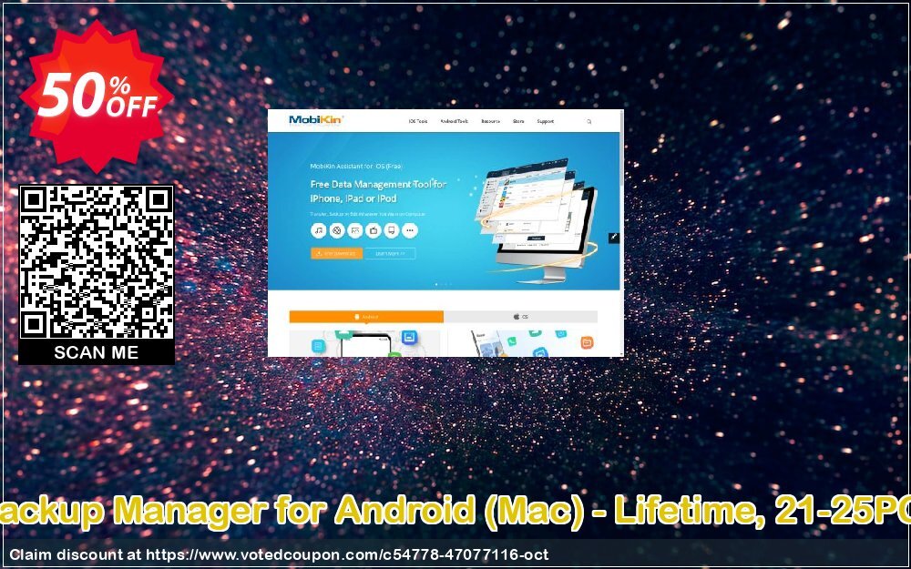 MobiKin Backup Manager for Android, MAC - Lifetime, 21-25PCs Plan Coupon, discount MobiKin Backup Manager for Android (Mac) - Lifetime, 21-25PCs License Wondrous discount code 2024. Promotion: Wondrous discount code of MobiKin Backup Manager for Android (Mac) - Lifetime, 21-25PCs License 2024