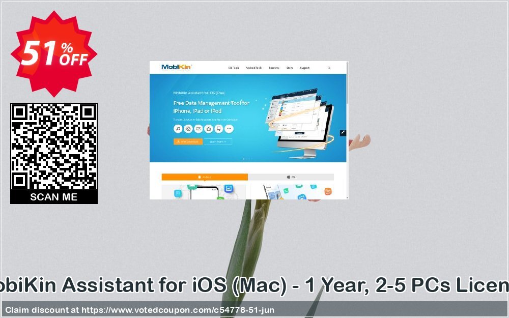 MobiKin Assistant for iOS, MAC - Yearly, 2-5 PCs Plan Coupon Code Jun 2024, 51% OFF - VotedCoupon