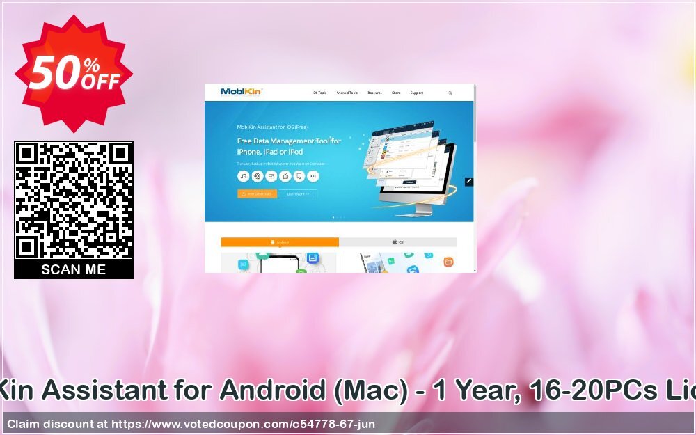 MobiKin Assistant for Android, MAC - Yearly, 16-20PCs Plan Coupon Code Jun 2024, 50% OFF - VotedCoupon