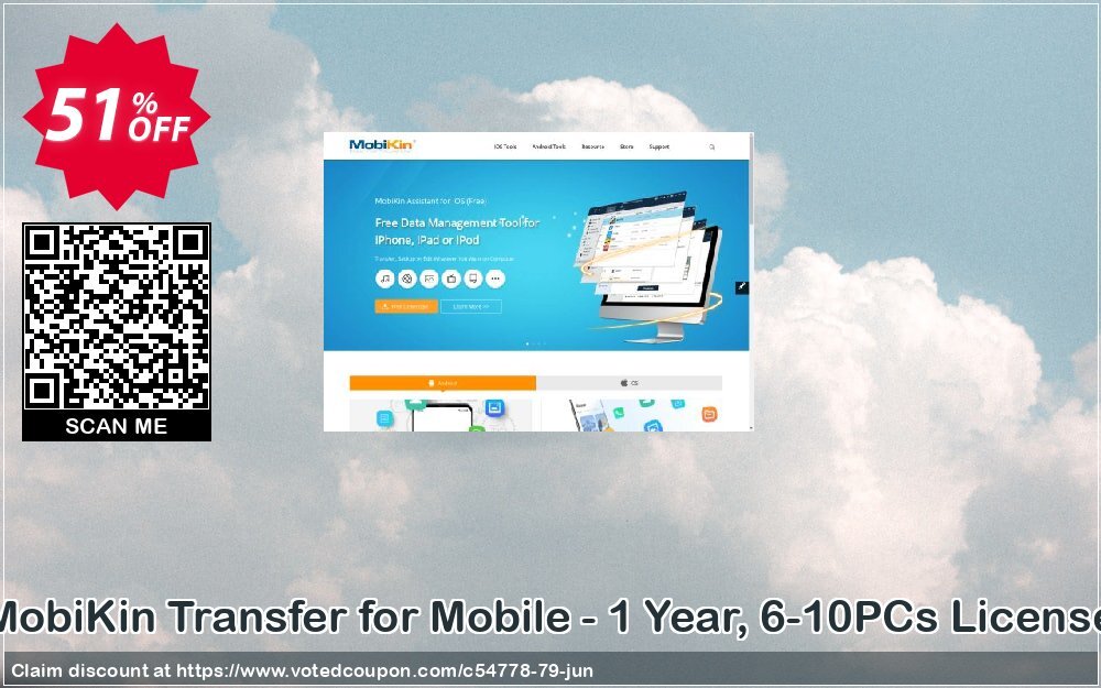 MobiKin Transfer for Mobile - Yearly, 6-10PCs Plan Coupon Code Jun 2024, 51% OFF - VotedCoupon