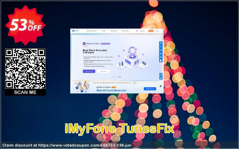 iMyFone TunesFix Coupon, discount iMyfone discount (56732). Promotion: iMyfone promo code