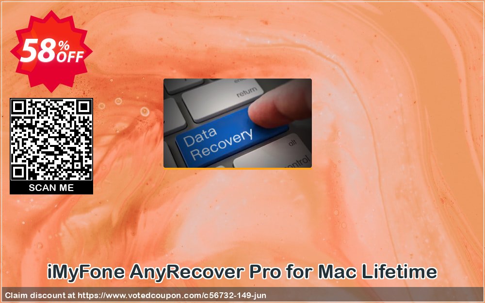 iMyFone AnyRecover Pro for MAC Lifetime Coupon, discount iMyfone discount (56732). Promotion: iMyfone promo code