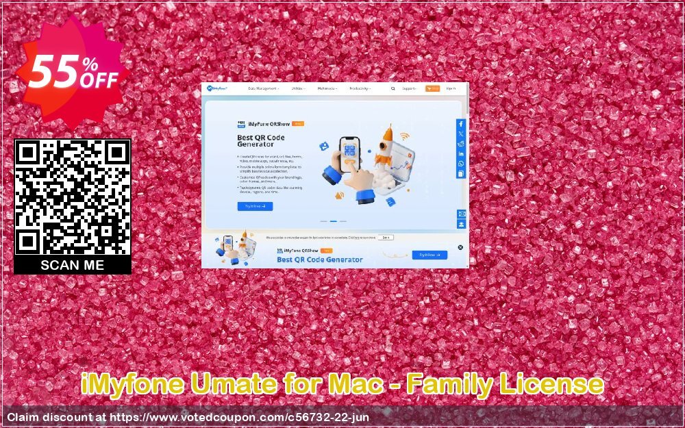 iMyfone Umate for MAC - Family Plan Coupon, discount iMyfone Umate Family $24.975 . Promotion: iMyfone promo code