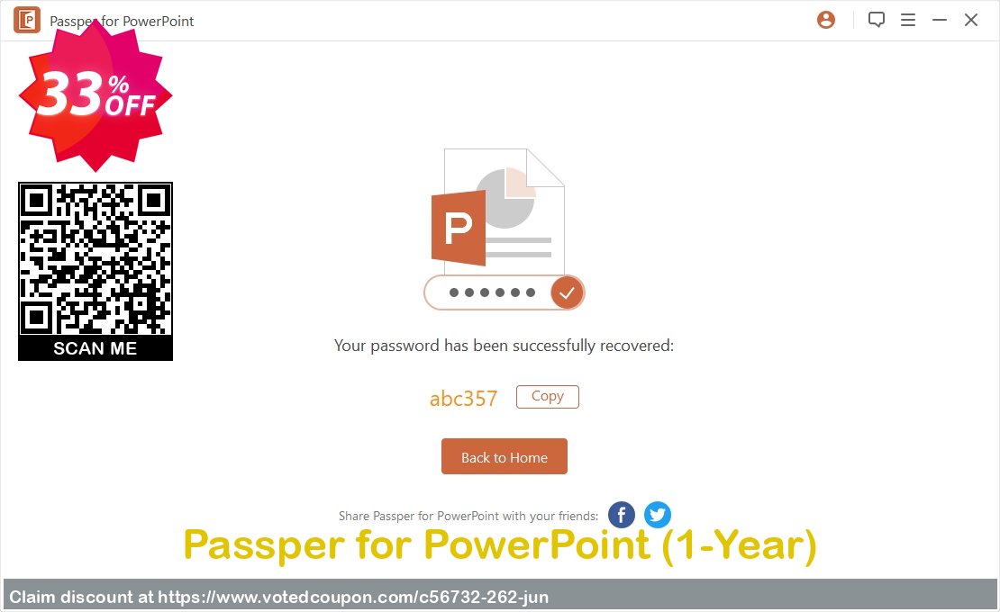 Passper for PowerPoint, 1-Year 