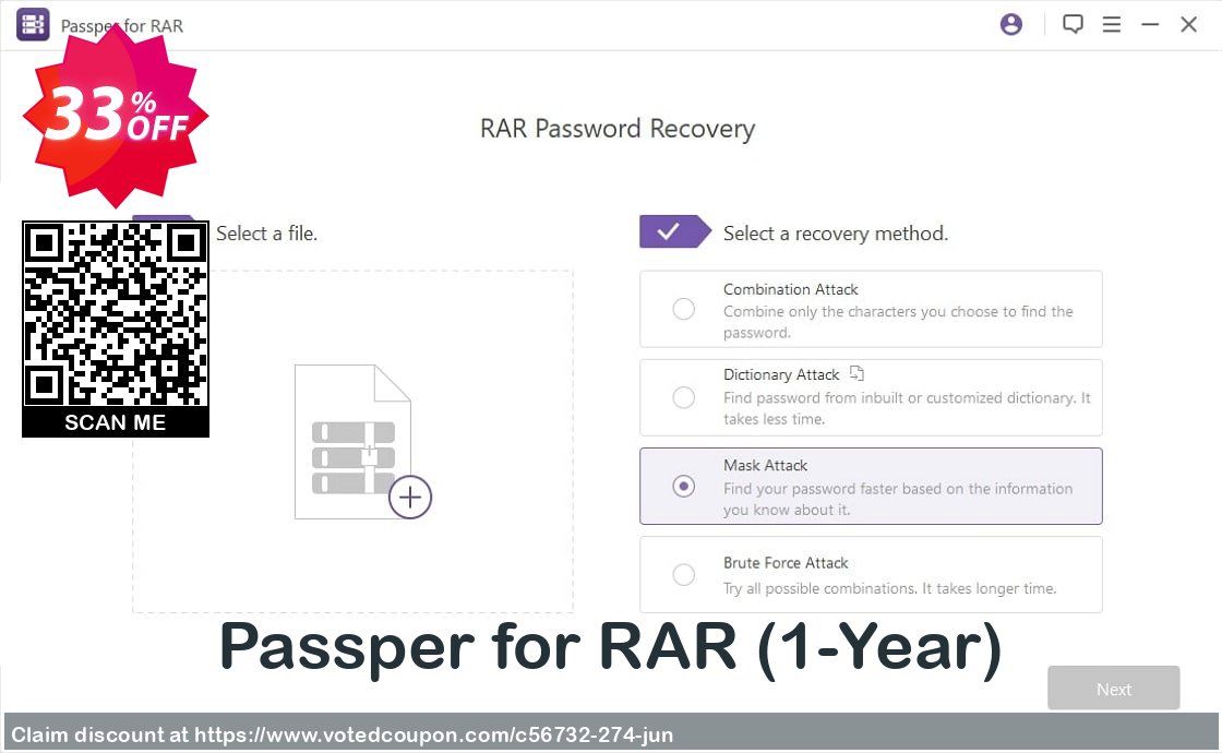 Passper for RAR, 1-Year  Coupon Code Jun 2024, 33% OFF - VotedCoupon