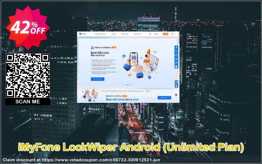 iMyFone LockWiper Android, Unlimited Plan  Coupon Code Jun 2024, 42% OFF - VotedCoupon