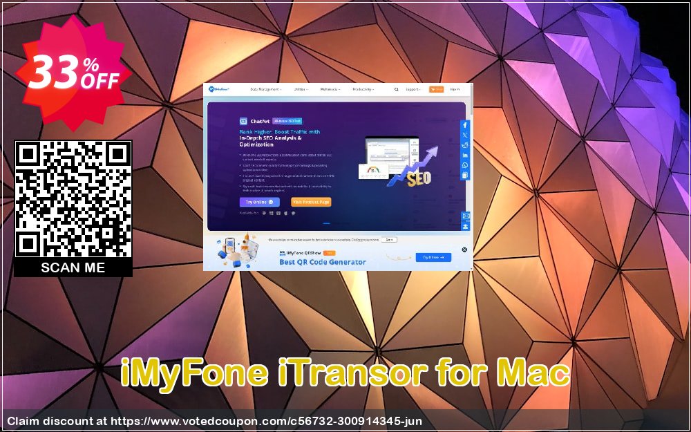 iMyFone iTransor for MAC Coupon Code Jun 2024, 33% OFF - VotedCoupon