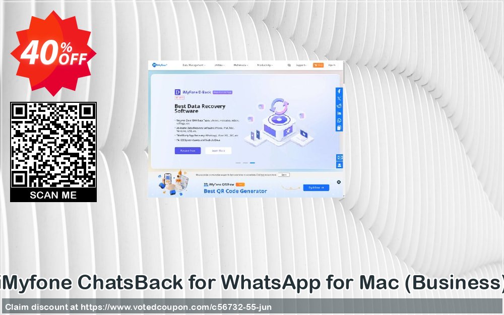iMyfone ChatsBack for WhatsApp for MAC, Business  Coupon Code Jun 2024, 40% OFF - VotedCoupon