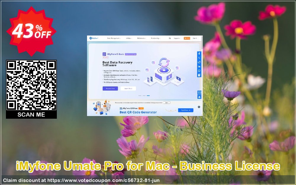 iMyfone Umate Pro for MAC - Business Plan Coupon, discount iMyfone discount (56732). Promotion: iMyfone promo code