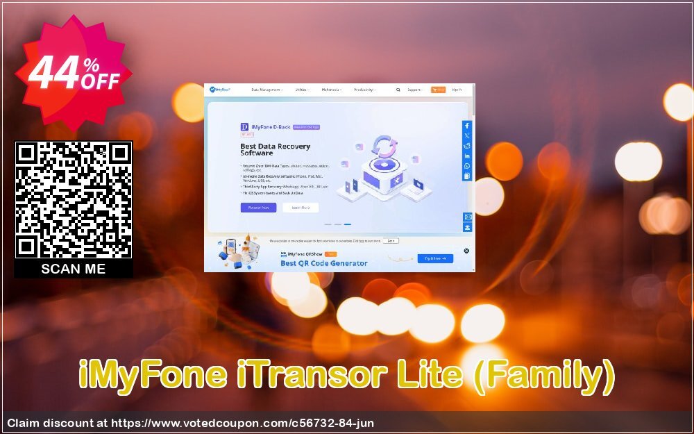 iMyFone iTransor Lite, Family  Coupon, discount iMyfone discount (56732). Promotion: iMyfone promo code