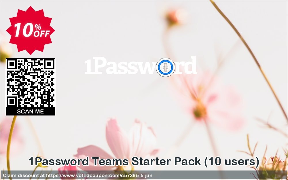 1Password Teams Starter Pack, 10 users 
