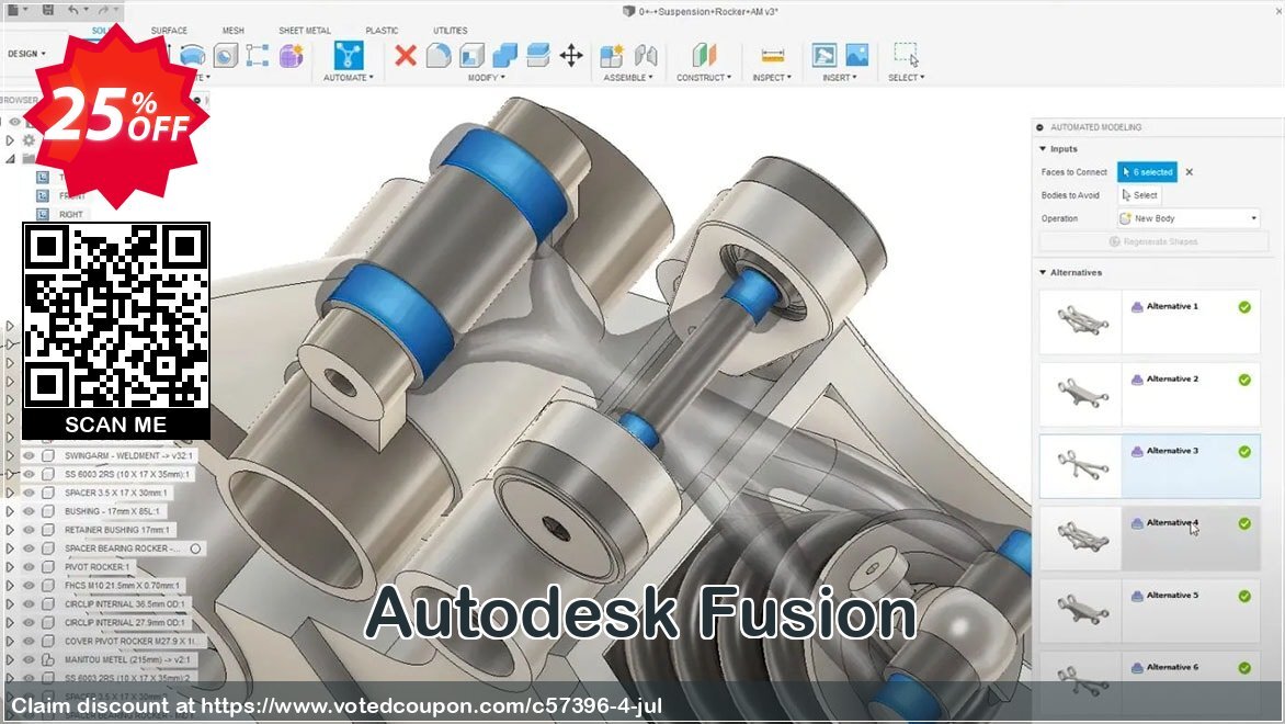 Autodesk Fusion Coupon, discount Autodesk Fusion Promotion July 2024. Promotion: Excellent deals code of Autodesk Fusion, tested & approved