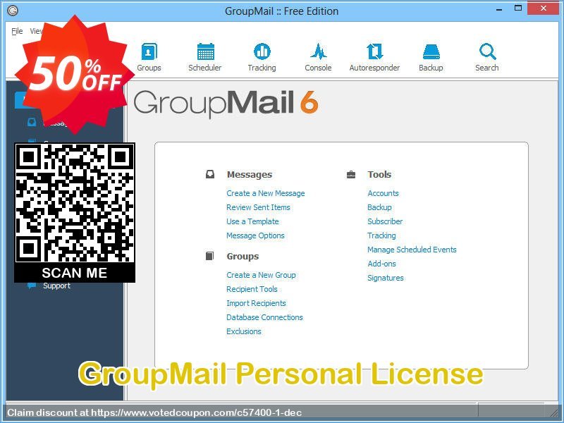 GroupMail Personal Plan