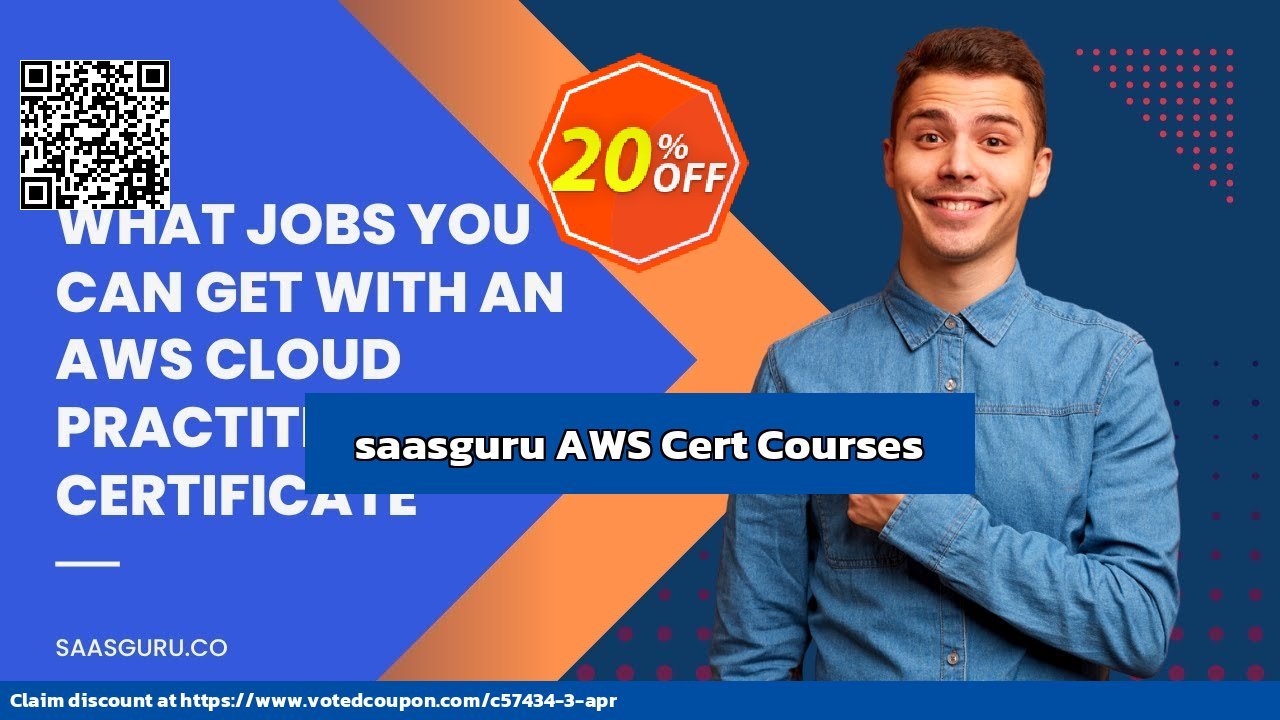 saasguru AWS Cert Courses Coupon, discount 20% OFF saasguru AWS Cert Courses, verified. Promotion: Stunning promo code of saasguru AWS Cert Courses, tested & approved