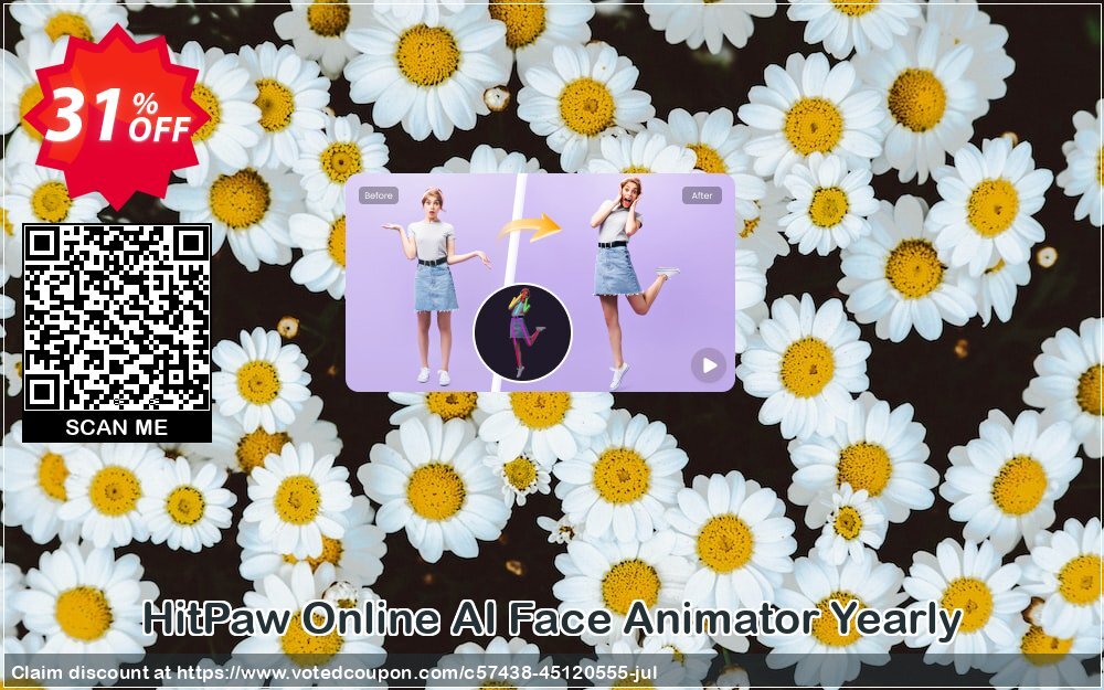 HitPaw Online AI Face Animator Yearly voted-on promotion codes