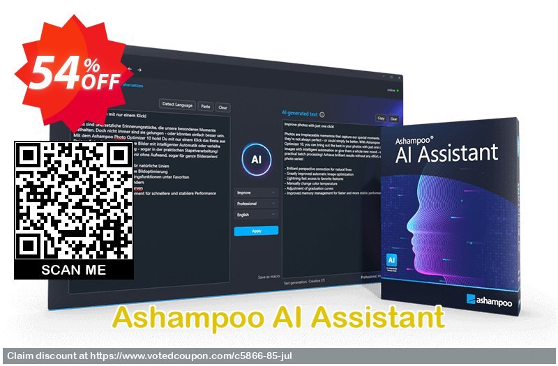 Ashampoo AI Assistant Coupon Code Sep 2024, 54% OFF - VotedCoupon