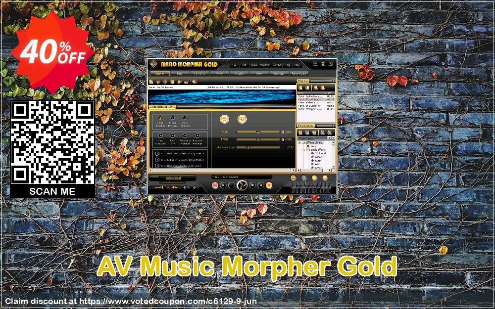 AV Music Morpher Gold Coupon, discount 60% OFF AV Music Morpher Gold, verified. Promotion: Excellent offer code of AV Music Morpher Gold, tested & approved