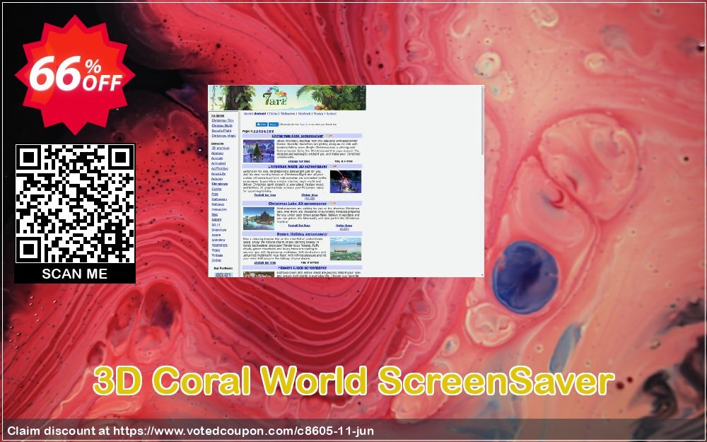 3D Coral World ScreenSaver Coupon, discount 60% discount Cart. Promotion: 