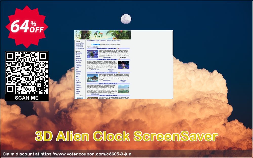 3D Alien Clock ScreenSaver Coupon, discount 60% discount Cart. Promotion: 