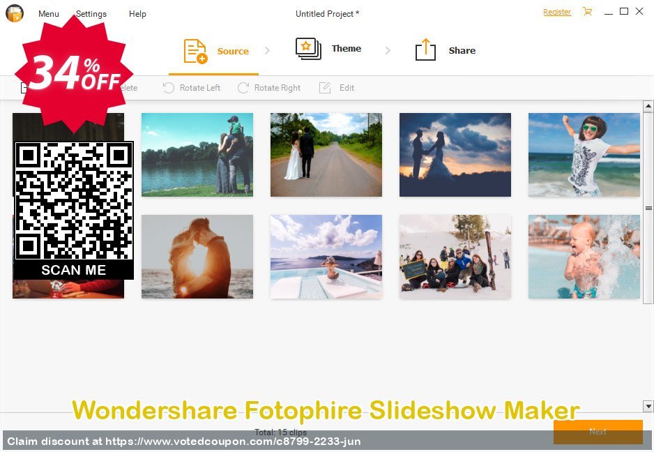 Wondershare Fotophire Slideshow Maker