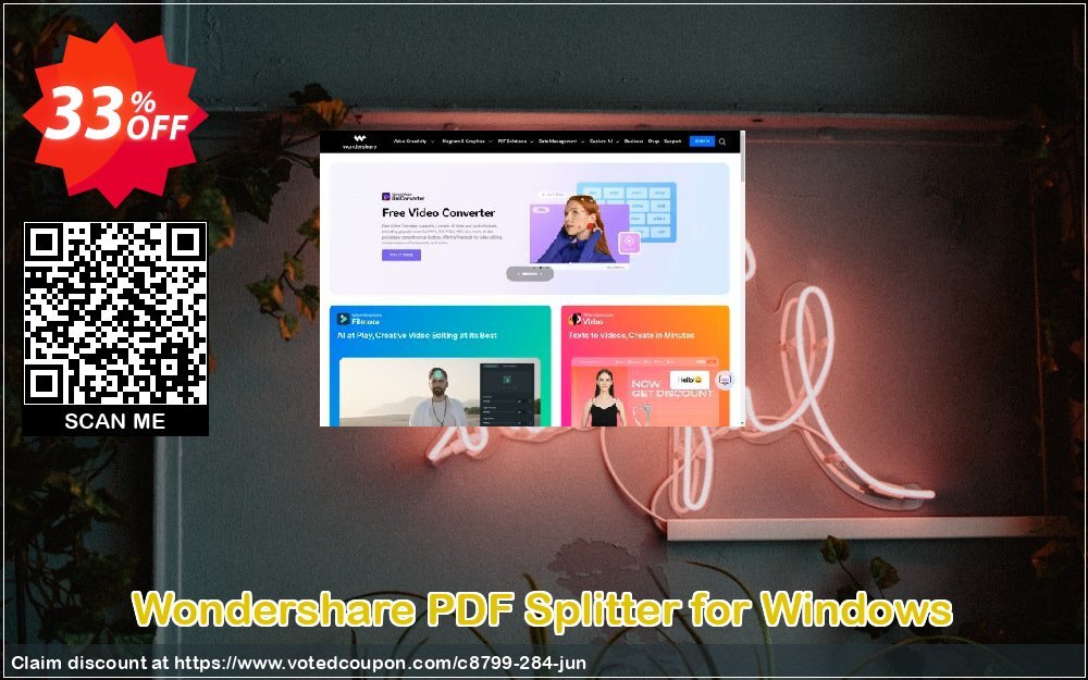 Wondershare PDF Splitter for WINDOWS Coupon, discount 30% Wondershare Software (8799). Promotion: 