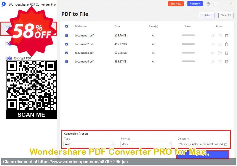 Wondershare PDF Converter PRO for MAC