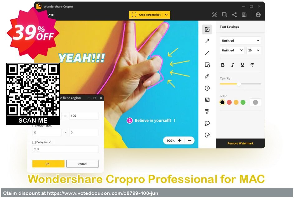 Wondershare Cropro Professional for MAC Coupon Code Jun 2024, 39% OFF - VotedCoupon