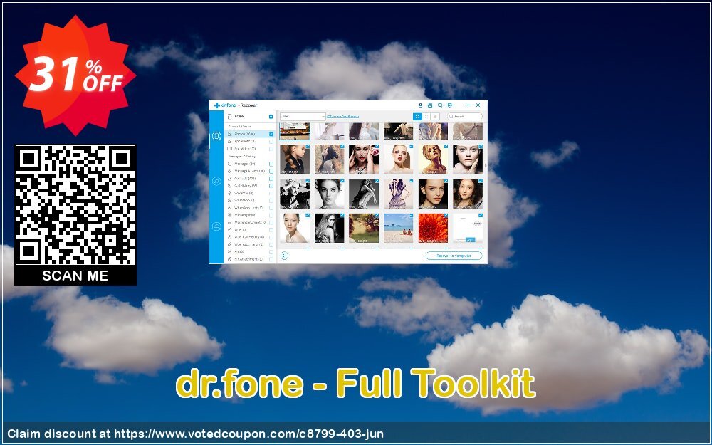 dr.fone - Full Toolkit Coupon, discount Dr.fone all site promotion-30% off. Promotion: 30% Wondershare Software (8799)