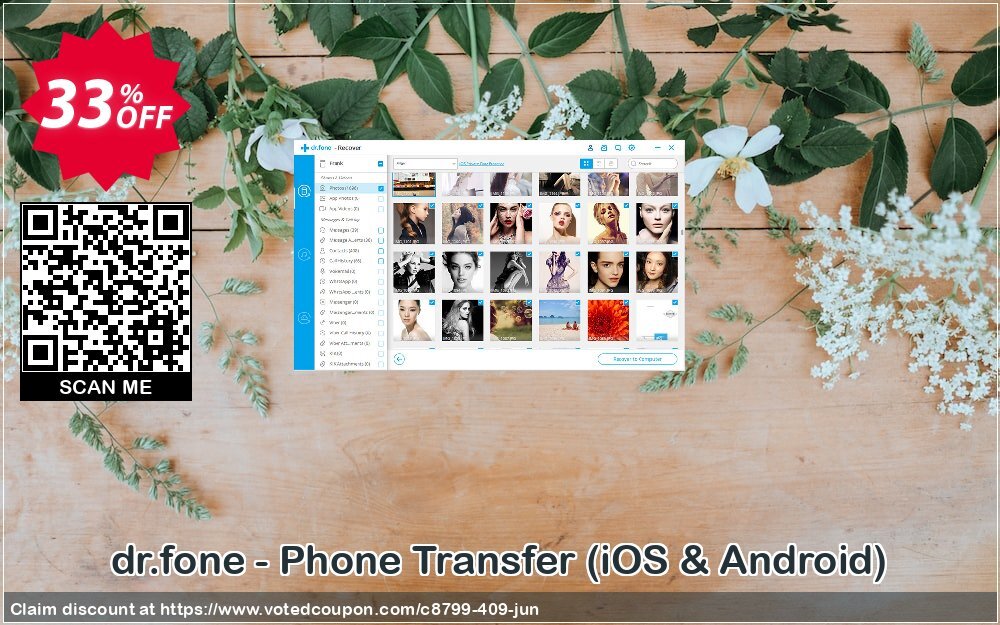 dr.fone - Phone Transfer, iOS & Android  Coupon, discount Dr.fone 20% off. Promotion: 30% Wondershare Software (8799)