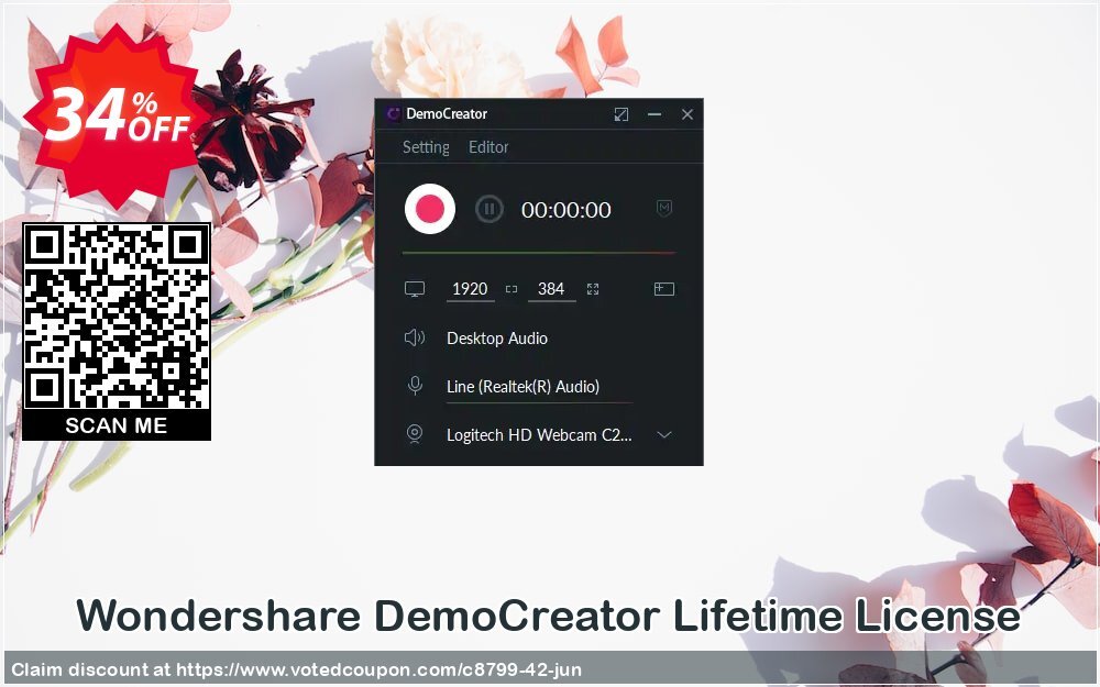 Wondershare DemoCreator Lifetime Plan Coupon, discount 30% Wondershare Software (8799). Promotion: 