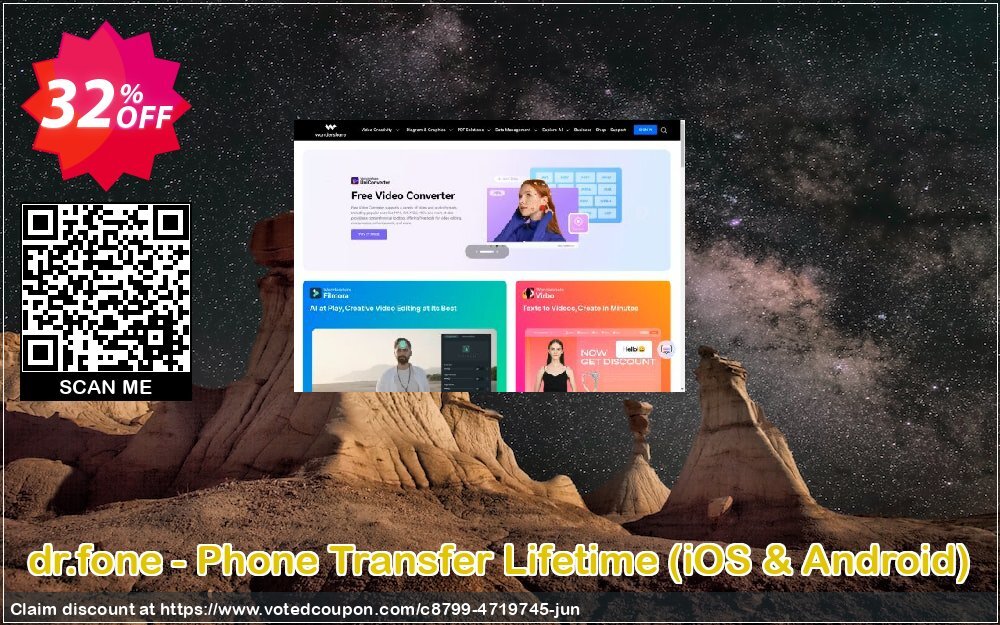 dr.fone - Phone Transfer Lifetime, iOS & Android  Coupon, discount Dr.fone all site promotion-30% off. Promotion: Dreaded discount code of dr.fone - Android&iOS Switch 2024