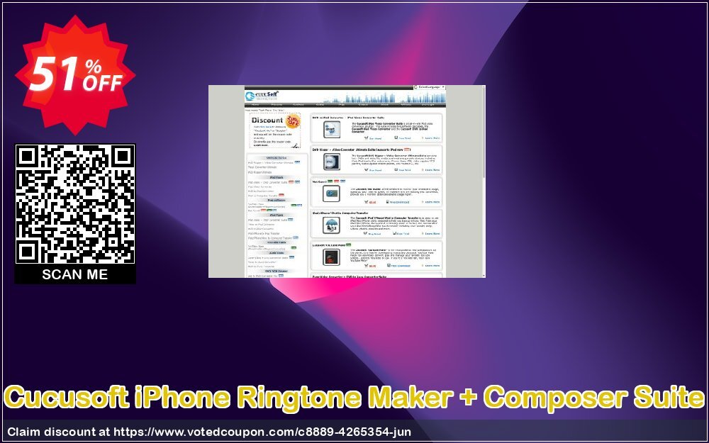 Cucusoft iPhone Ringtone Maker + Composer Suite Coupon, discount Cucusoft iPhone Ringtone Maker + Composer Suite formidable promo code 2024. Promotion: formidable promo code of Cucusoft iPhone Ringtone Maker + Composer Suite 2024