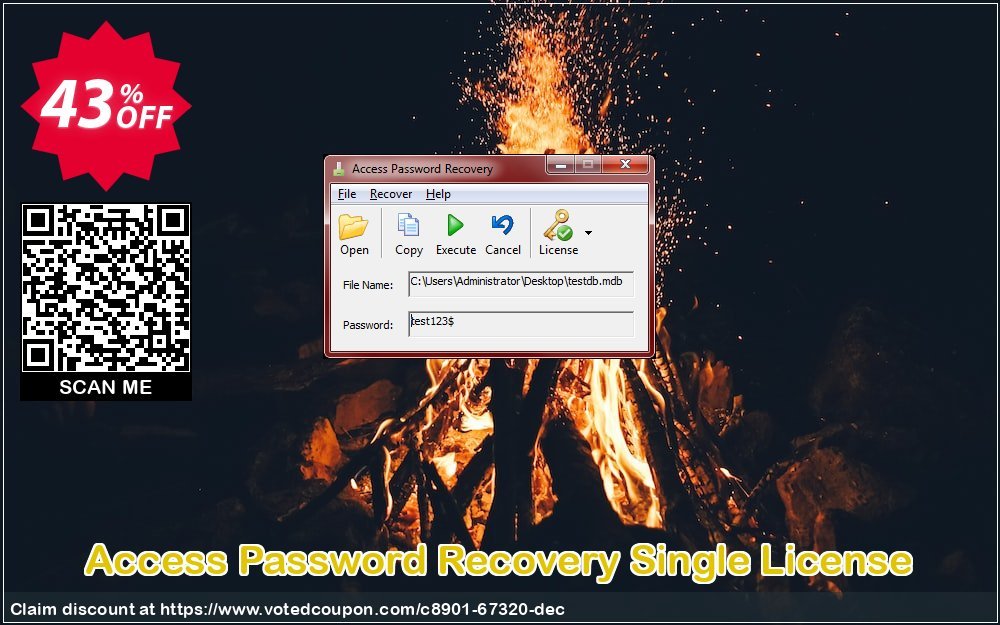 Access Password Recovery Single Plan Coupon, discount 40% OFF Access Password Recovery Single License, verified. Promotion: Awesome offer code of Access Password Recovery Single License, tested & approved