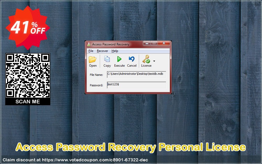Access Password Recovery Personal Plan Coupon, discount 40% OFF Access Password Recovery Personal License, verified. Promotion: Awesome offer code of Access Password Recovery Personal License, tested & approved