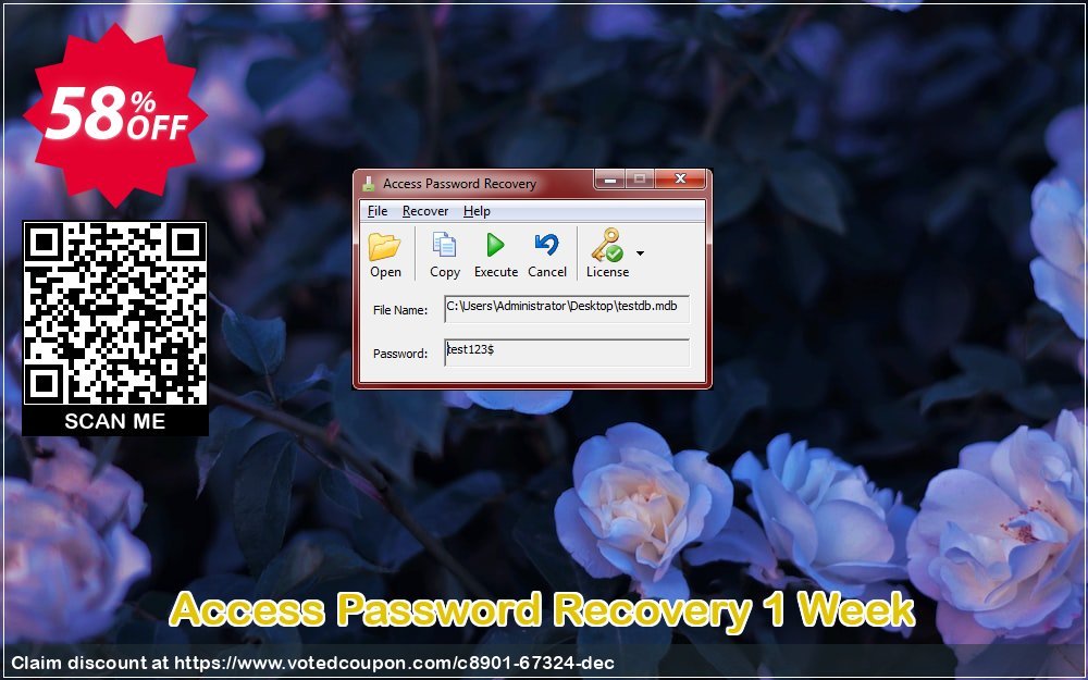 Access Password Recovery 1 Week Coupon, discount 50% OFF Access Password Recovery 1 Week, verified. Promotion: Awesome offer code of Access Password Recovery 1 Week, tested & approved