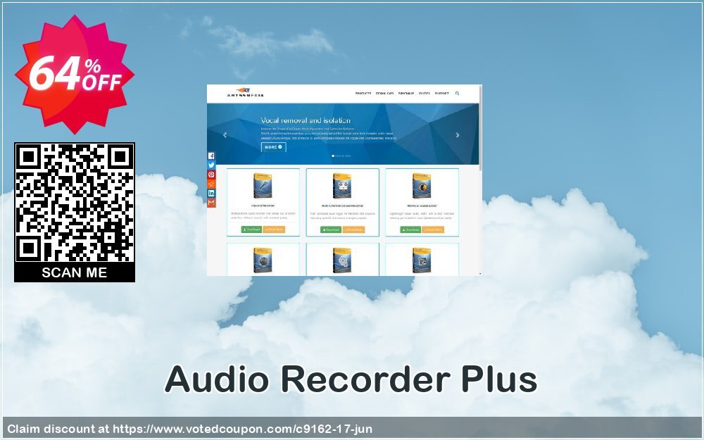 Audio Recorder Plus Coupon, discount Reseller Developer Pack. Promotion: Discount for bundle
