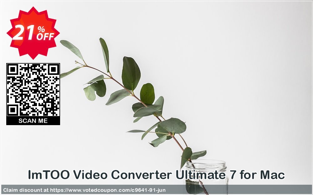 ImTOO Video Converter Ultimate 7 for MAC Coupon, discount ImTOO coupon discount (9641). Promotion: ImTOO promo code