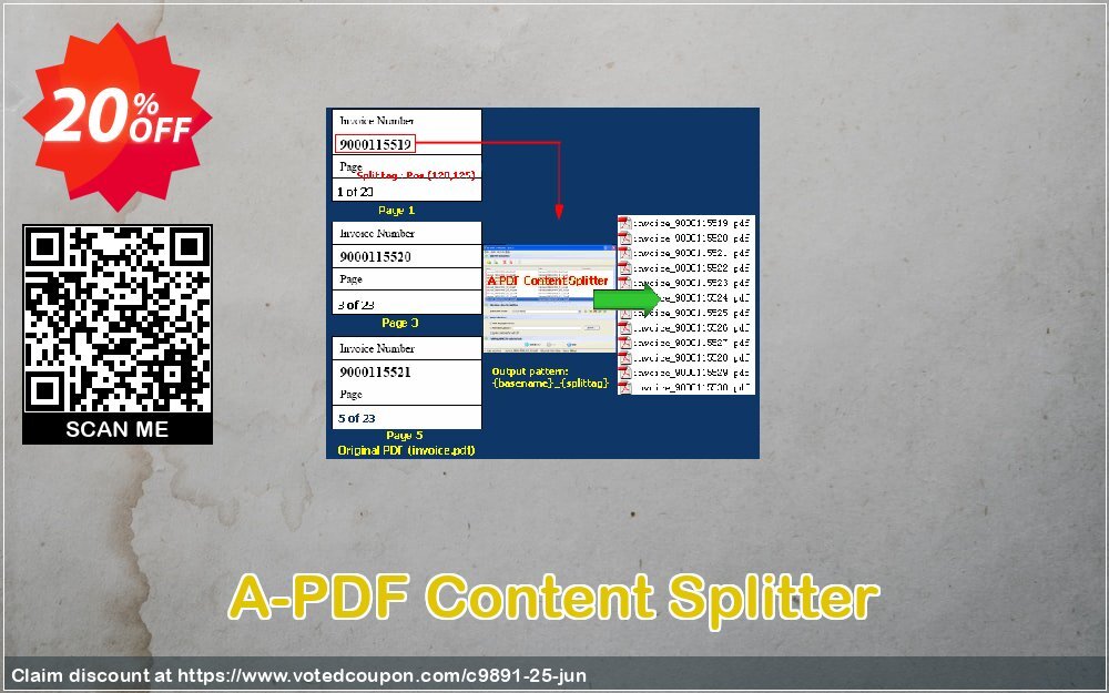 A-PDF Content Splitter Coupon, discount A-PDF Coupon (9891). Promotion: 20% IVS and A-PDF