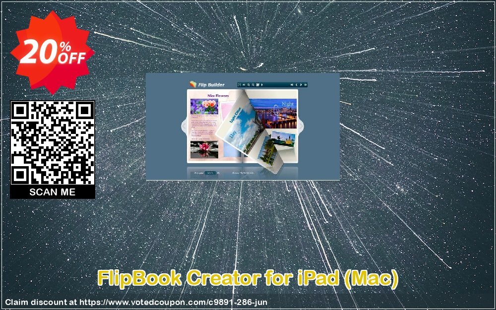 FlipBook Creator for iPad, MAC  Coupon, discount A-PDF Coupon (9891). Promotion: 20% IVS and A-PDF