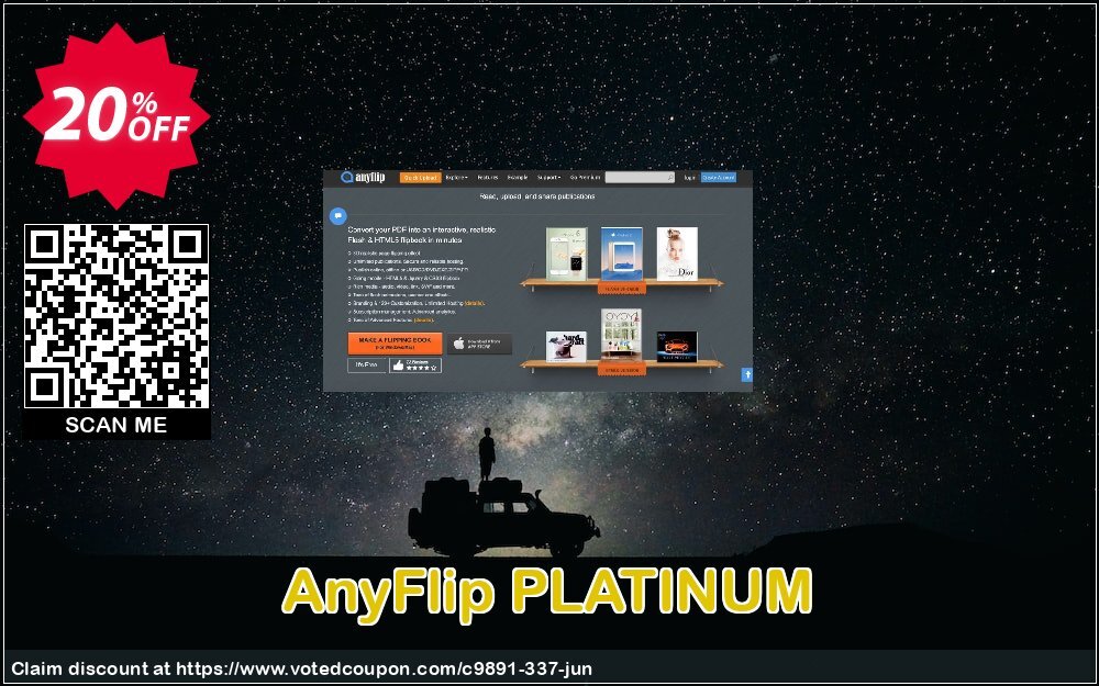 AnyFlip PLATINUM Coupon, discount A-PDF Coupon (9891). Promotion: 20% IVS and A-PDF
