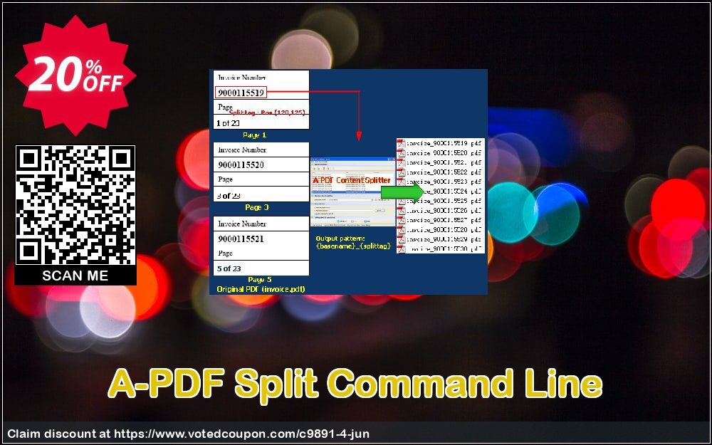 A-PDF Split Command Line Coupon, discount A-PDF Coupon (9891). Promotion: 20% IVS and A-PDF