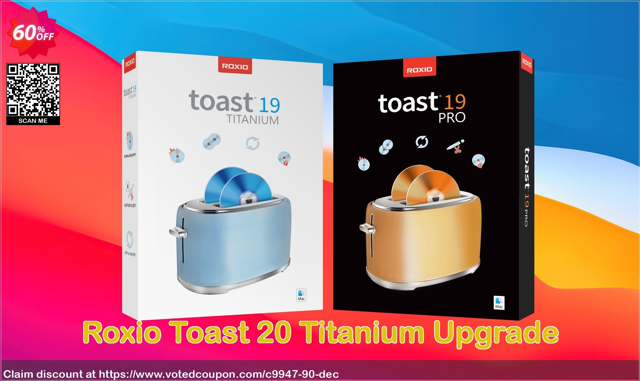 Roxio Toast 20 Titanium Upgrade Coupon Code Jun 2024, 60% OFF - VotedCoupon
