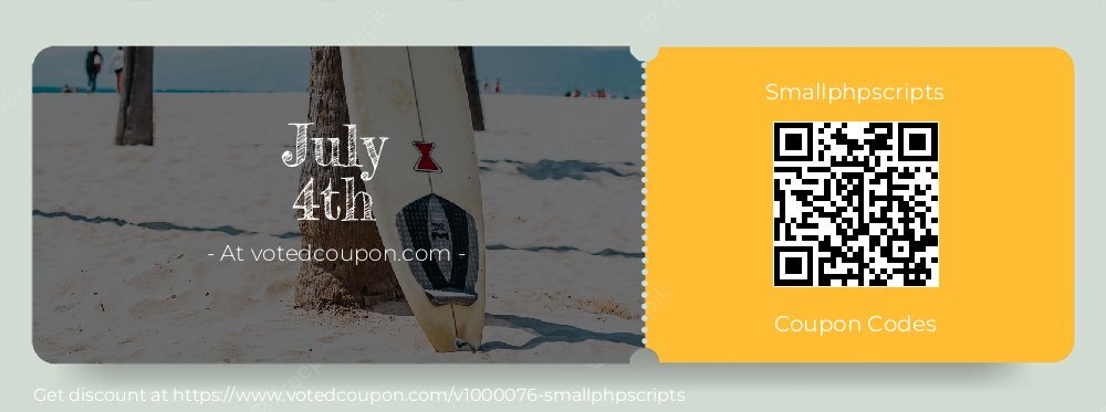 Smallphpscripts Coupon discount, offer to 2024 Summer