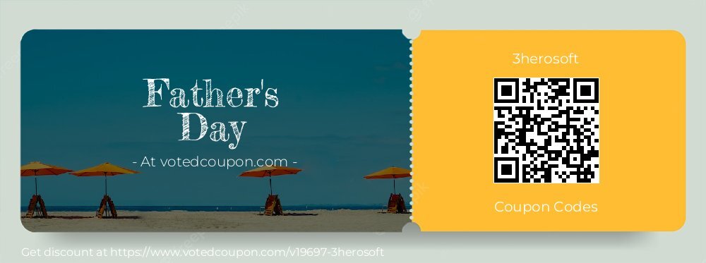 3herosoft Coupon discount, offer to 2024 Father's Day