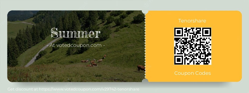 Tenorshare Coupon discount, offer to 2024 Summer